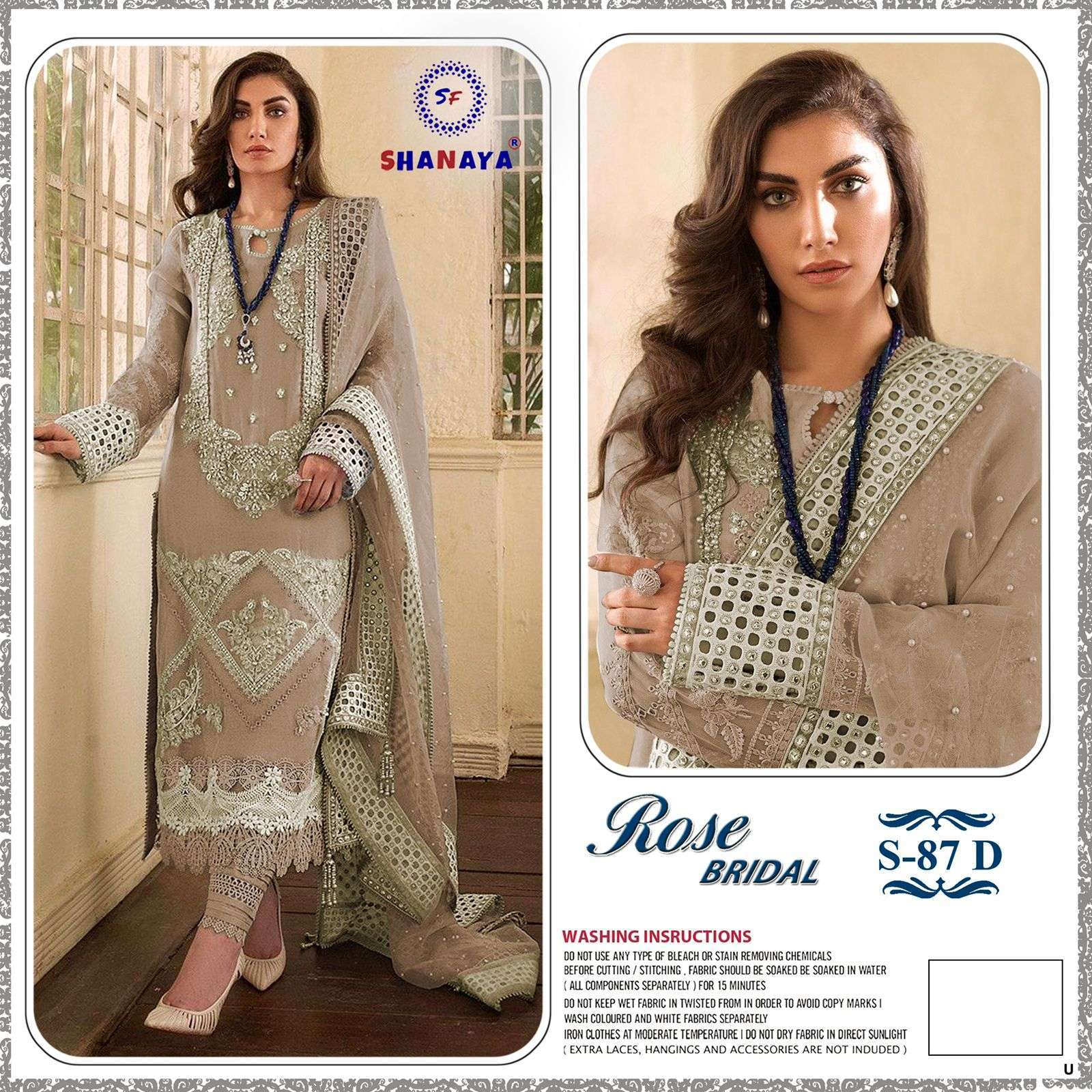 Shanaya Rose Bridal S 87 Colors Designer Pakistani Suit Collection Wholesale 