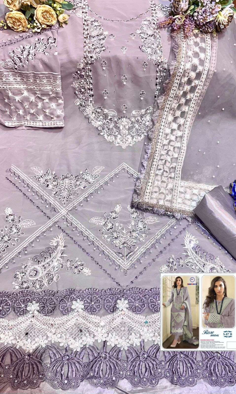 Shanaya Rose Bridal S 87 Colors Designer Pakistani Suit Collection Wholesale 