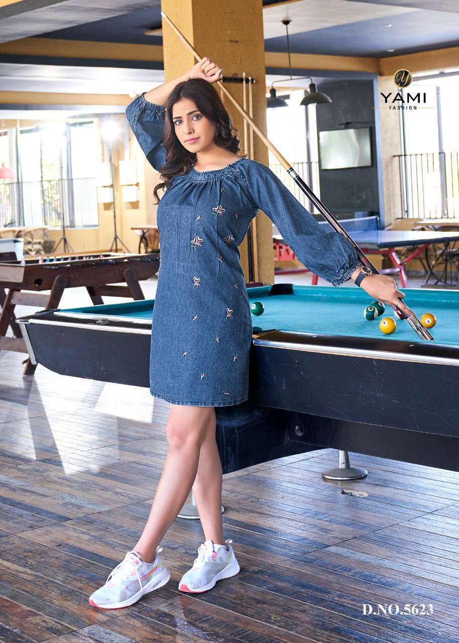 Yami Fashion Vibes Fancy Denim Short Kurti Collection in surat