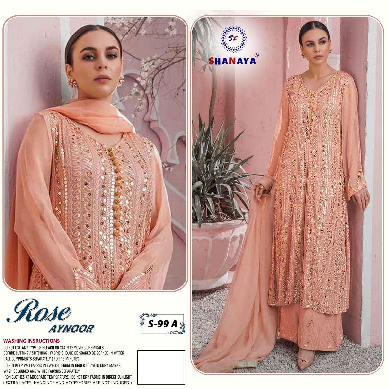 Shanaya S 99 Colors Edition Designer Pakistani Suit Collection Wholesaler