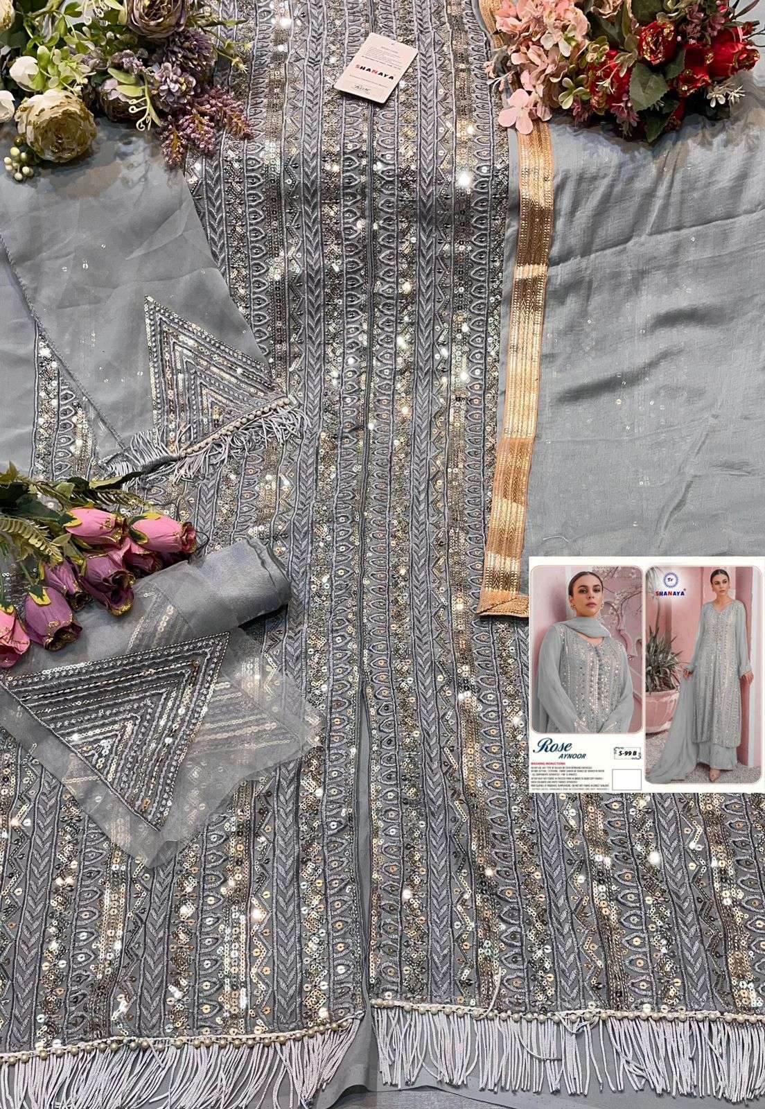 Shanaya S 99 Colors Edition Designer Pakistani Suit Collection Wholesaler