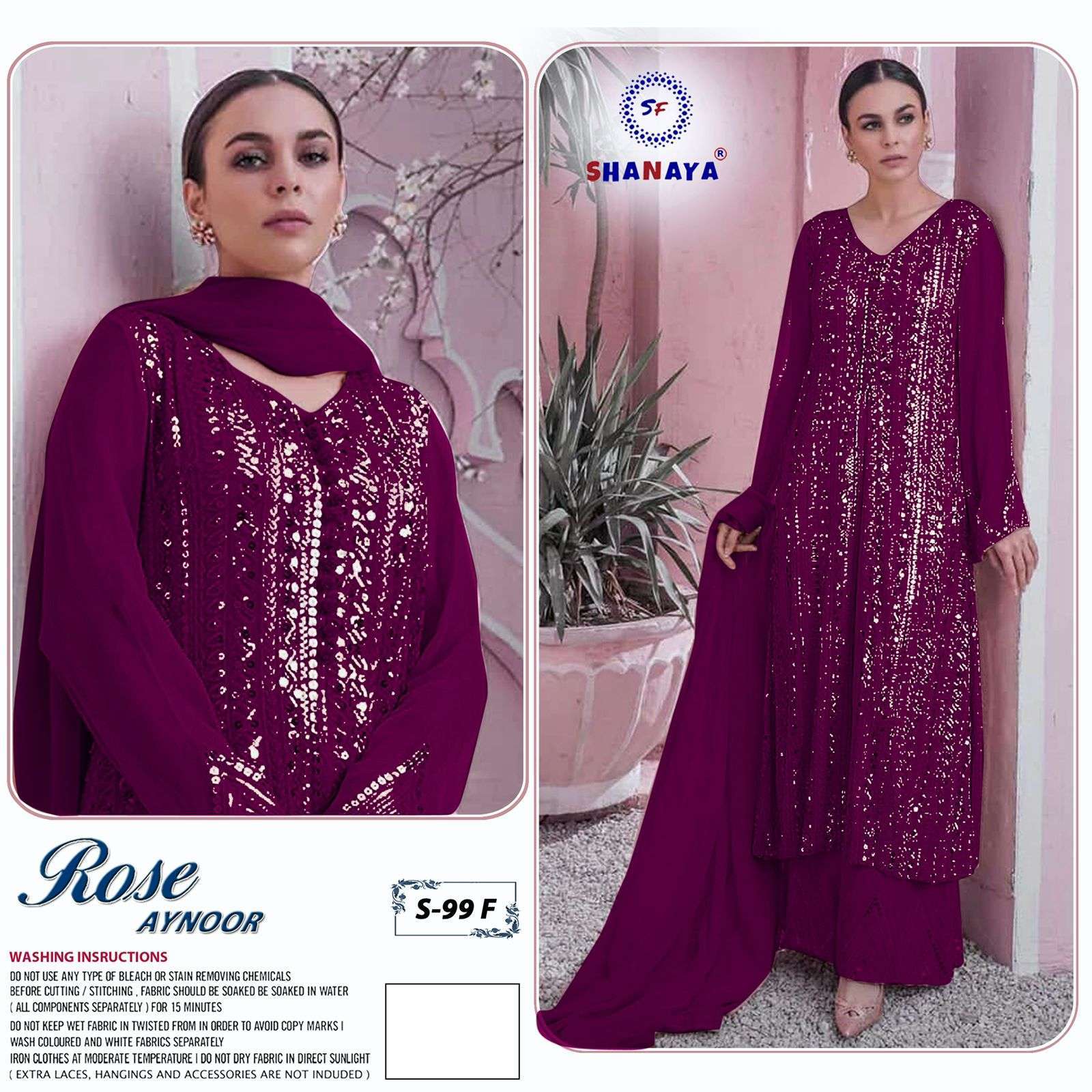 Shanaya S 99 Colors Edition Designer Pakistani Suit Collection Wholesaler