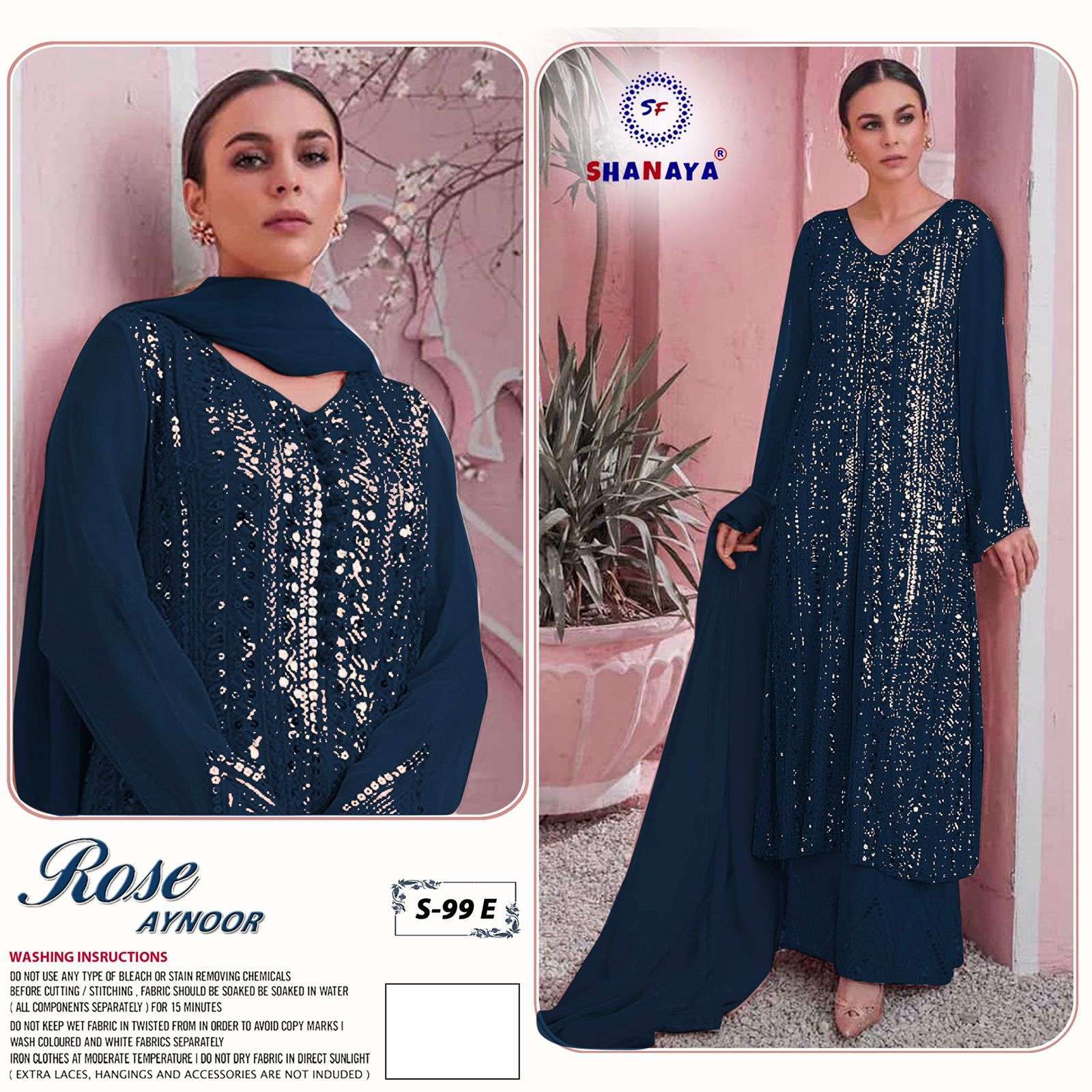 Shanaya S 99 Colors Edition Designer Pakistani Suit Collection Wholesaler