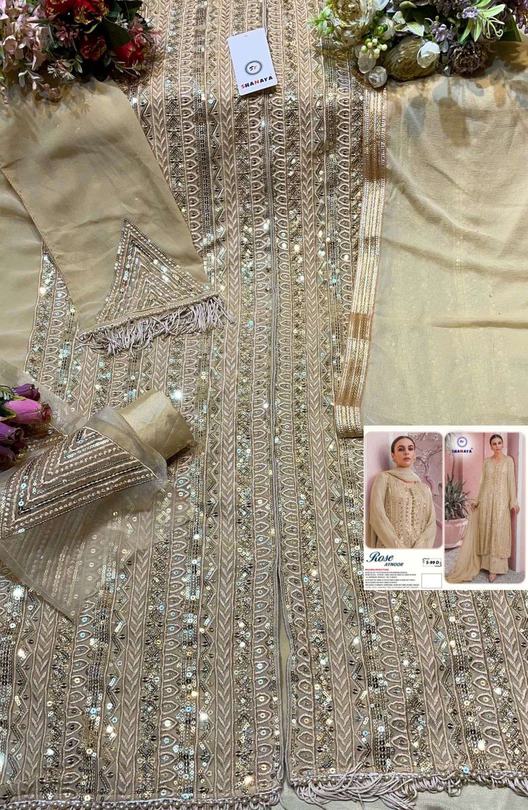 Shanaya S 99 Colors Edition Designer Pakistani Suit Collection Wholesaler