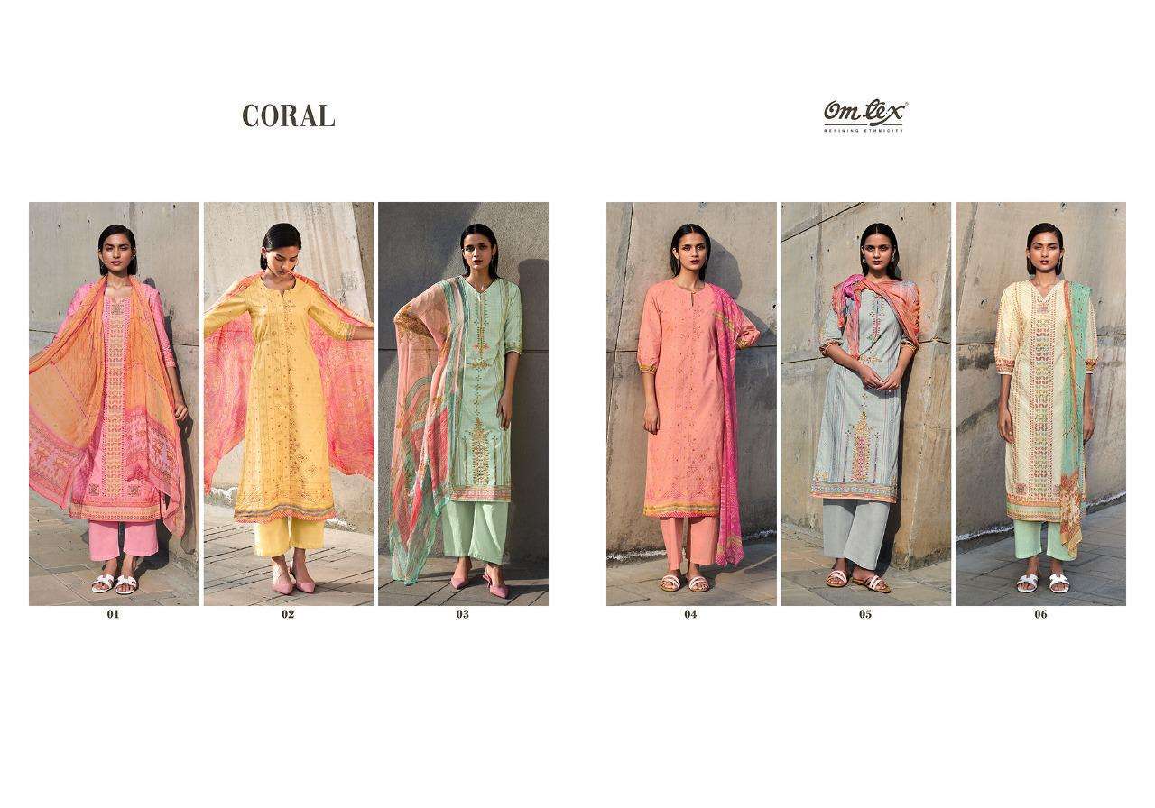 Omtex Coral Designer Cotton Salwar Suit New Collection Dealer