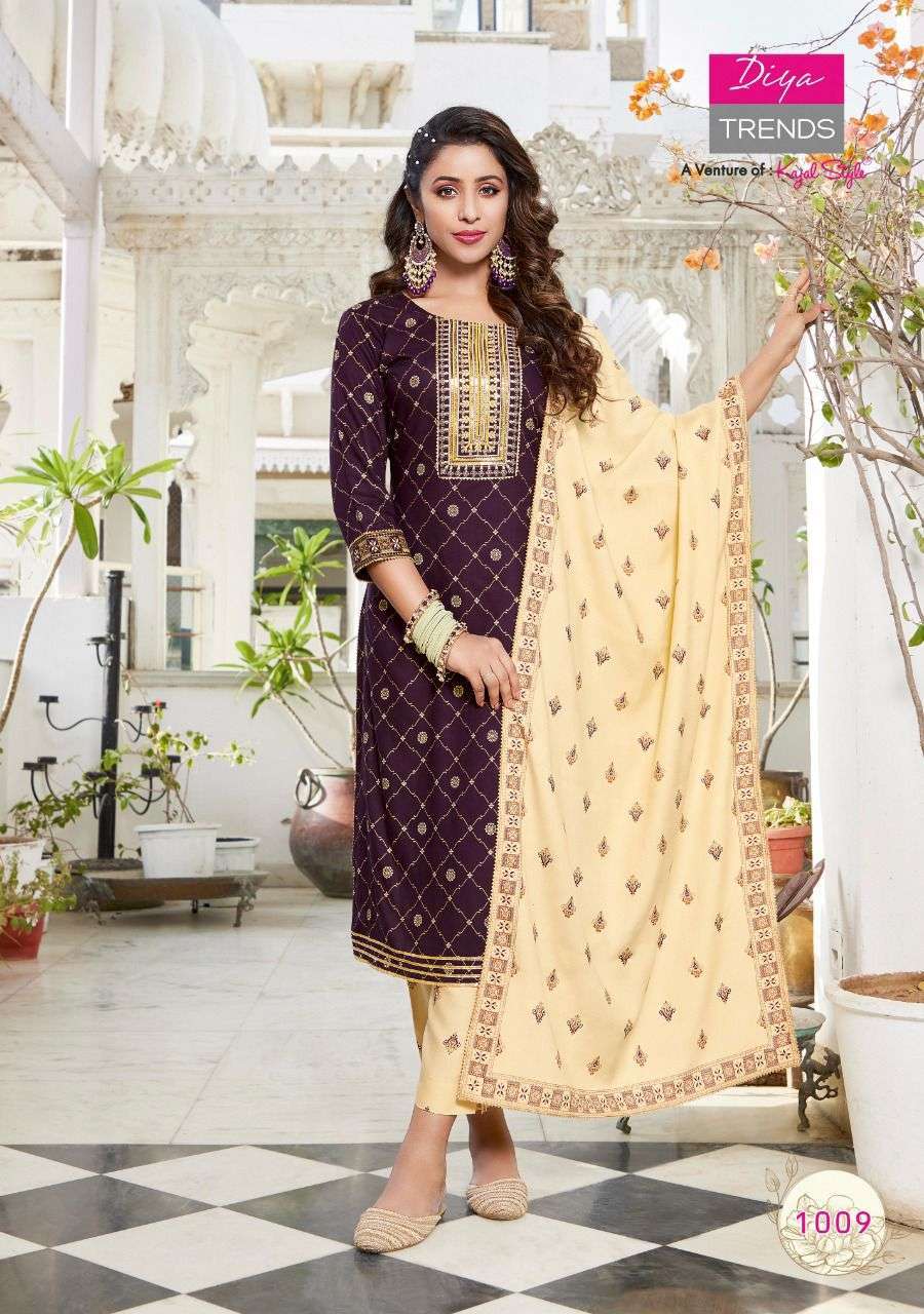 Diya Trends Alveera Vol 1 Fancy Readymade Ladies Wear Dress Collection  Wholesaler