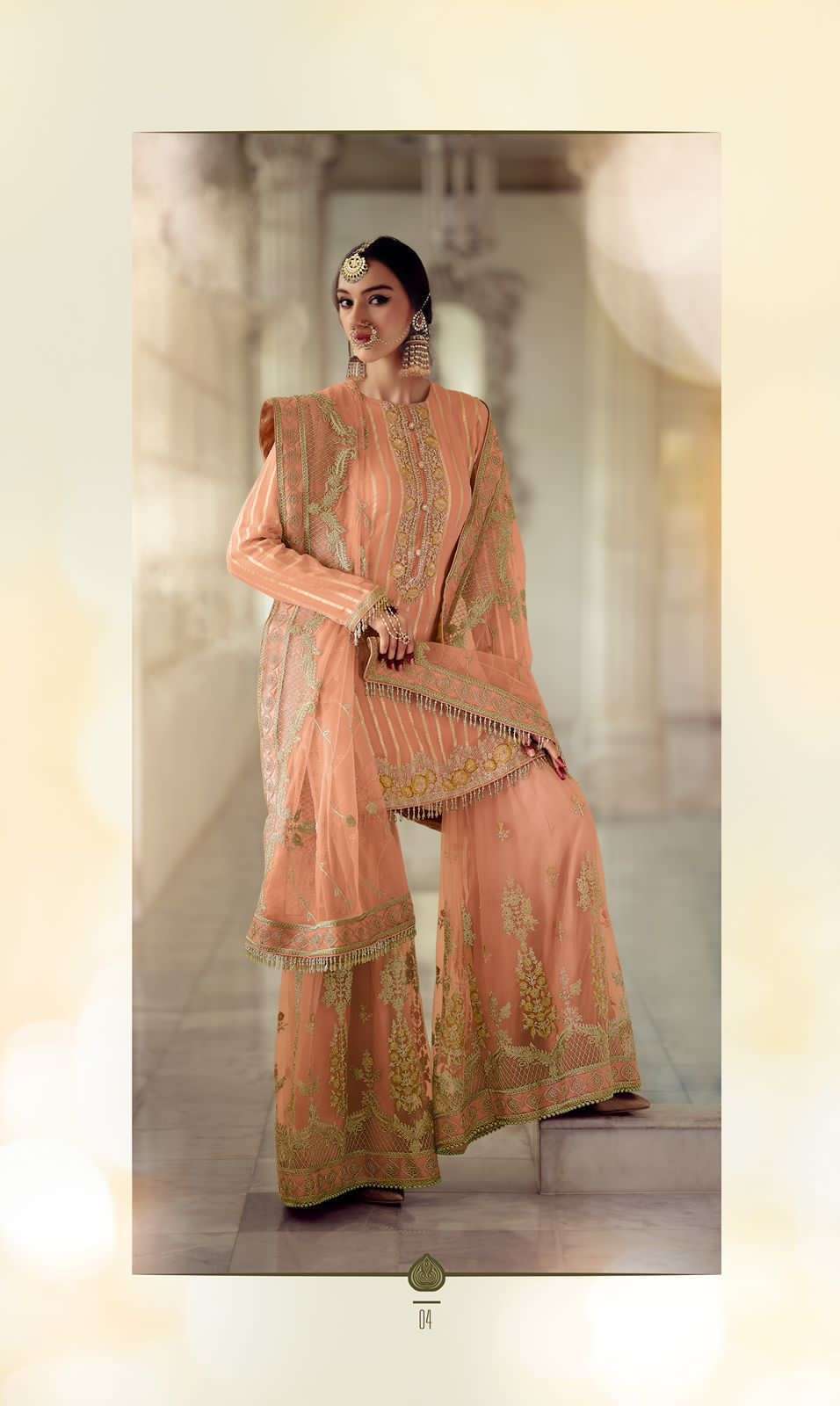 Modern Gharara Sharara Dress Grey Colour | Farshi Gharara Dress
