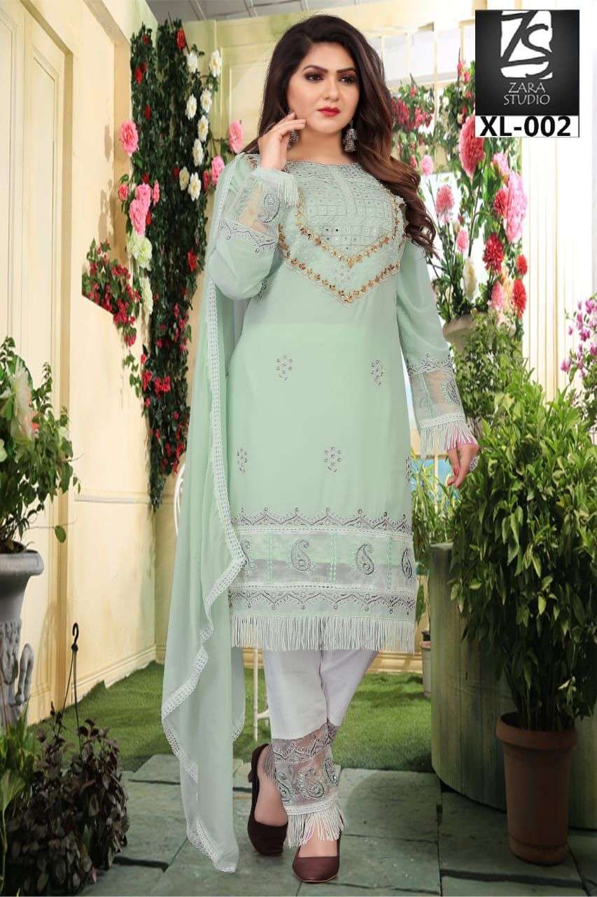 Zara Studio XL 002 Fancy Pakistani Pattern Readymade Dress New