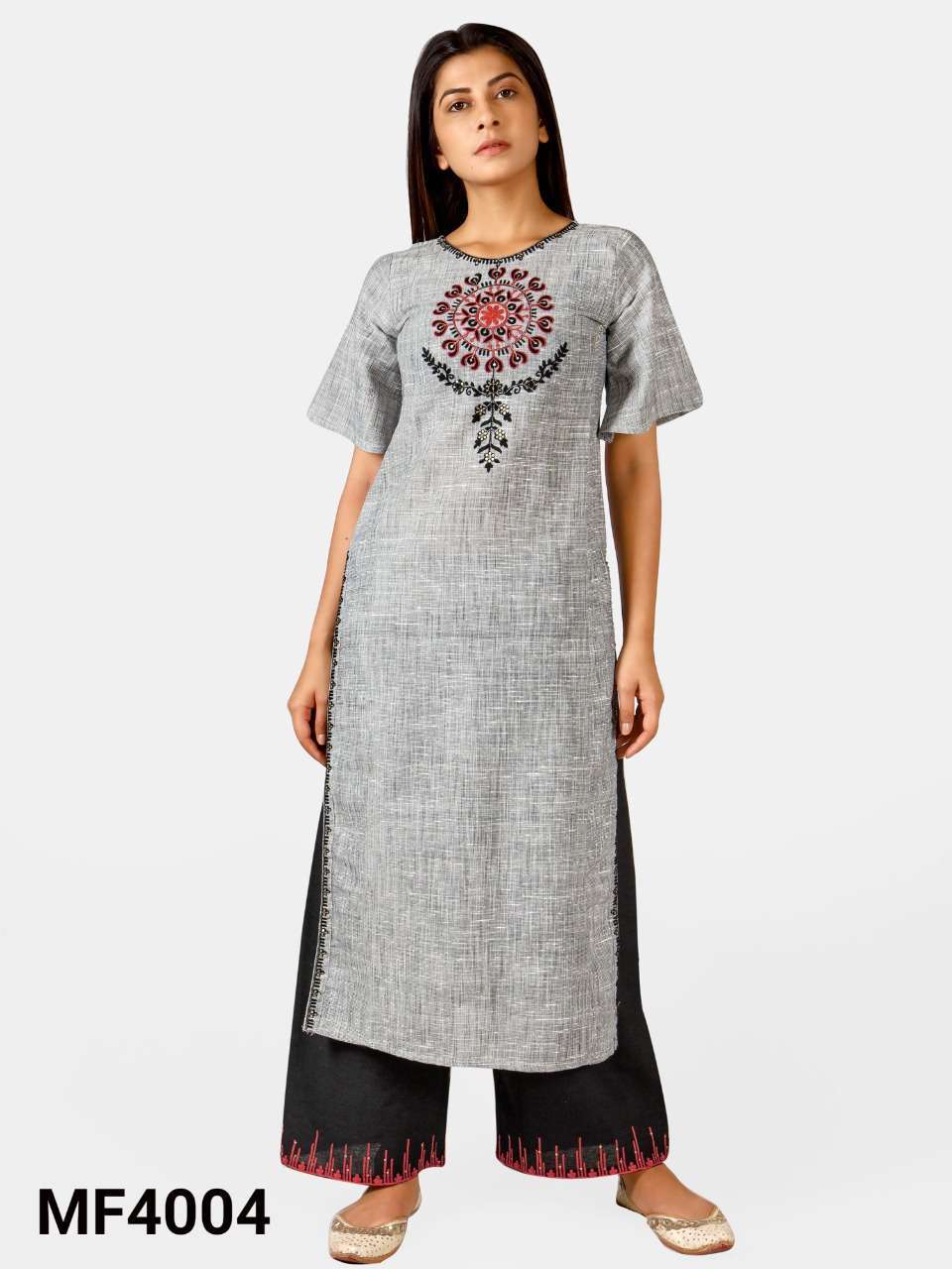 Mesmora Indian Women Fancy Casual Wear 100% Khadi Cotton Top And