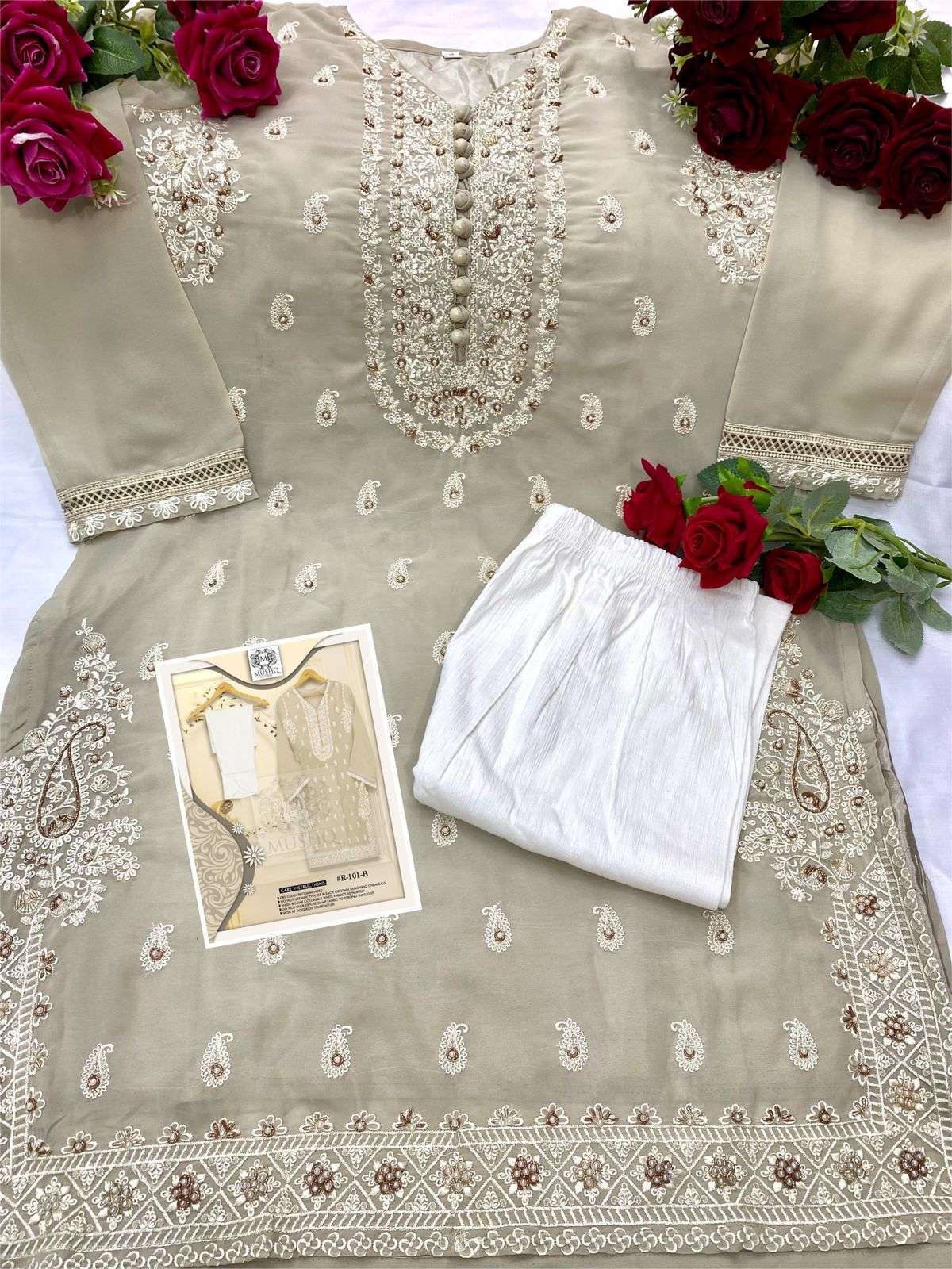 Mushq R 101 Colors Readymade Pakistani Suit Collection Wholesale 