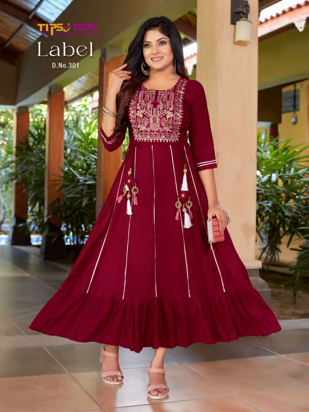 Find Women's Printed Long Gown Dress Kurti for Casual for Women and Girls -  Pink by Manisukmi Fashion near me | Sanganer Bazar, Jaipur, Rajasthan |  Anar B2B Business App