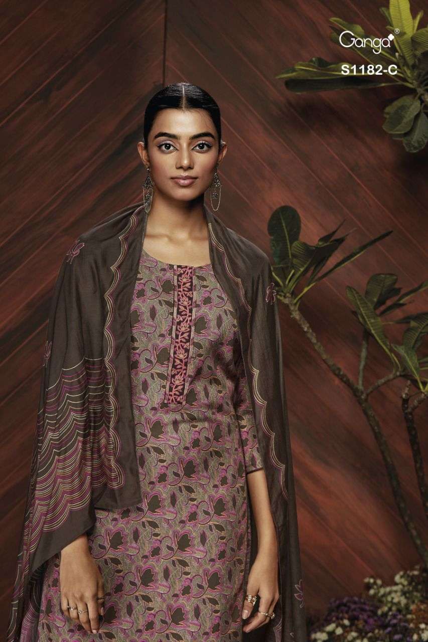 Buy Ganga Tansy S1244 Designer Salwar Suits Collection