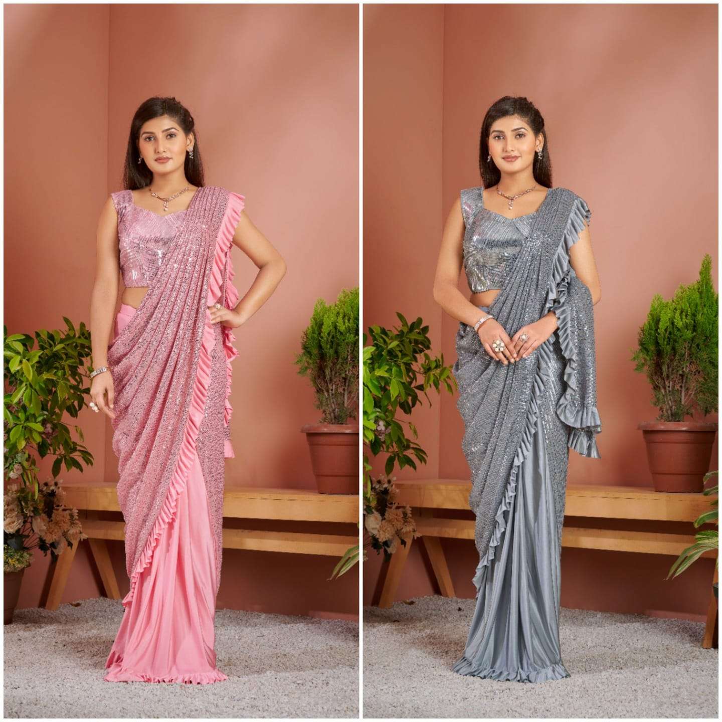 1015982 by amoha fashion Imported lycra readymade saree