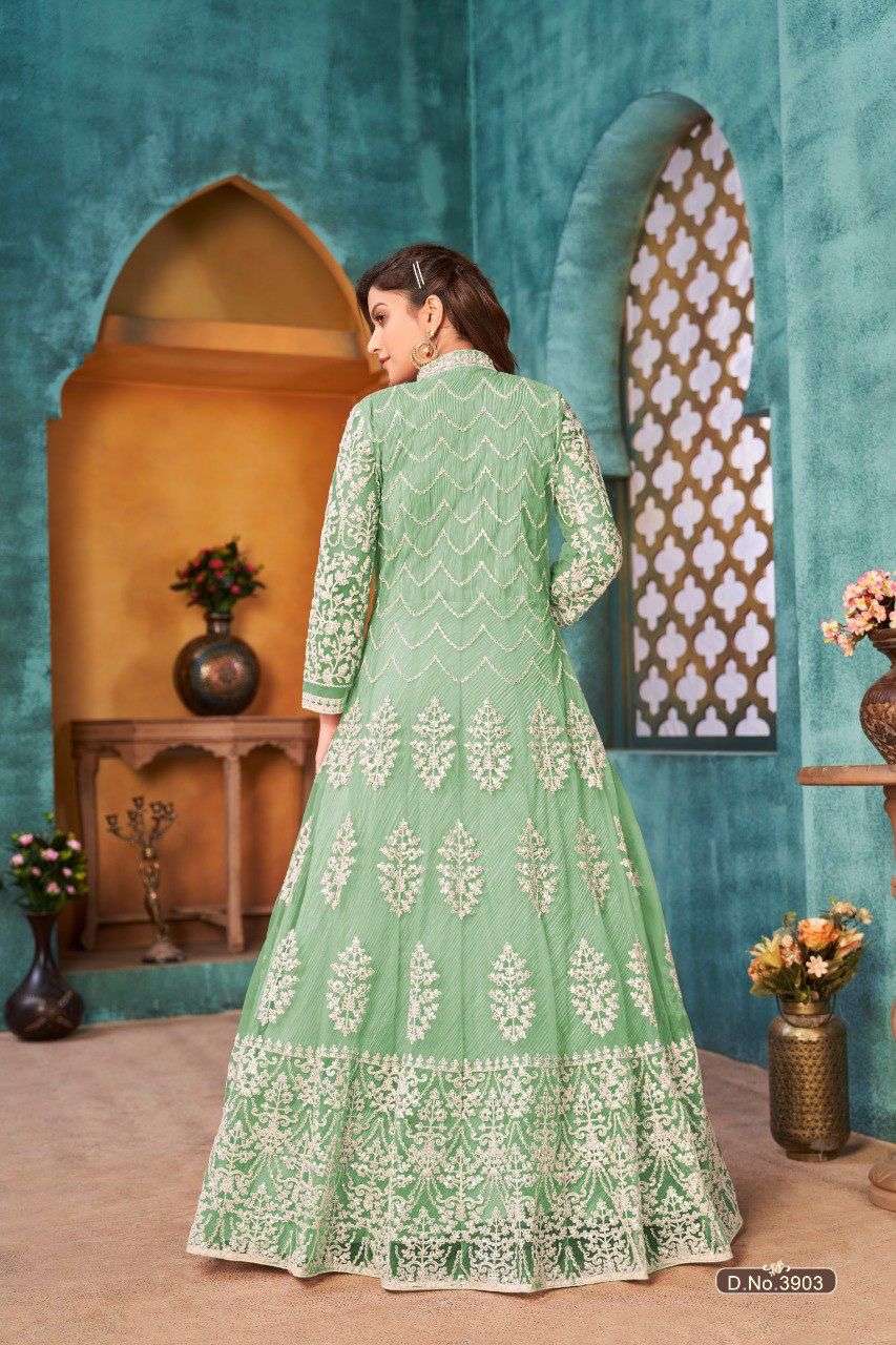 Aayushi Faux Georgette Anarkali Kurti Wholesale in INDIA