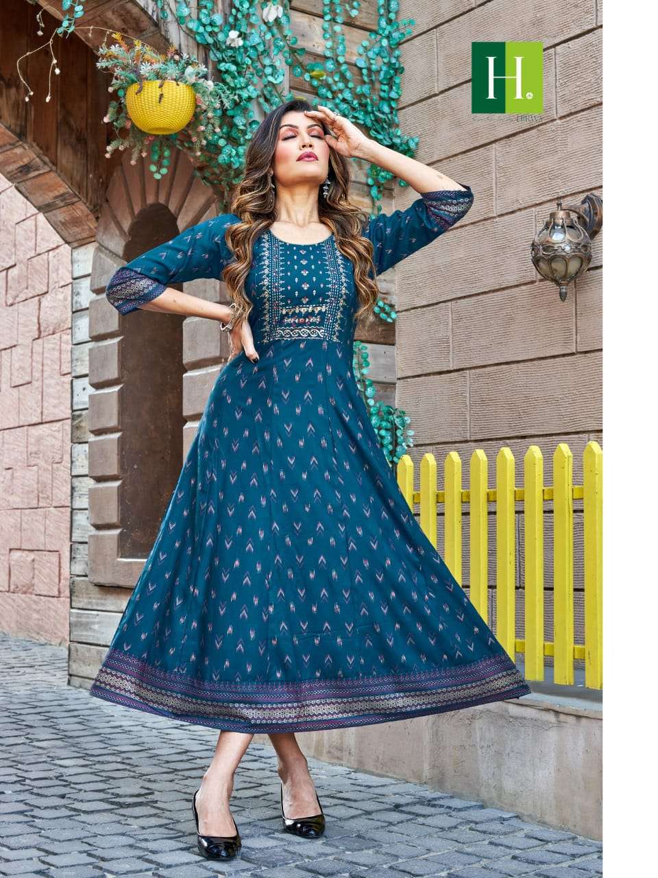Hirwa Samantha Vol 4 Designer Anarkali Kurti Gown Wholesaler New Collection