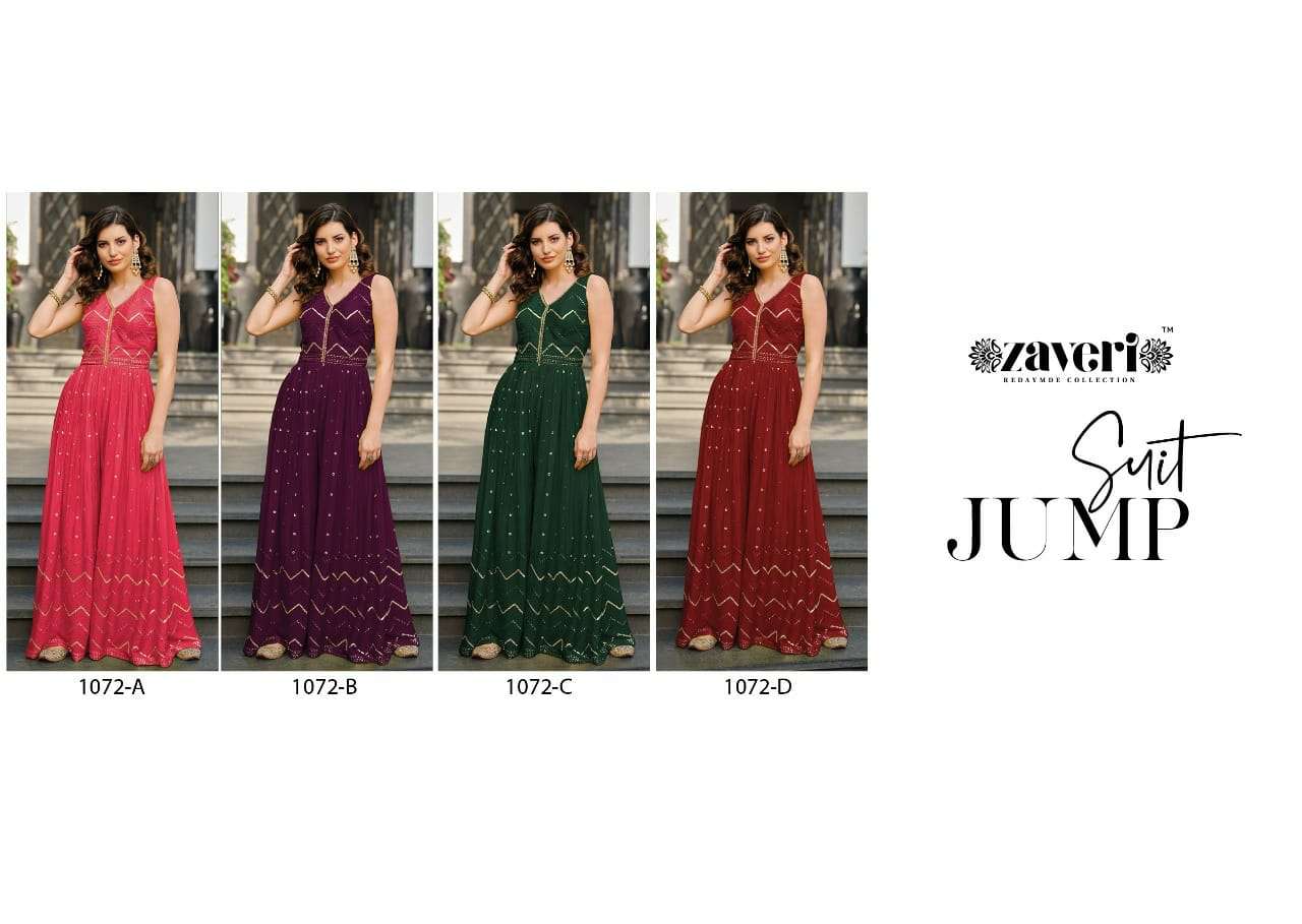  JUMPSUIT COLOR ED -2 By Zaveri Indo-Western Collection  