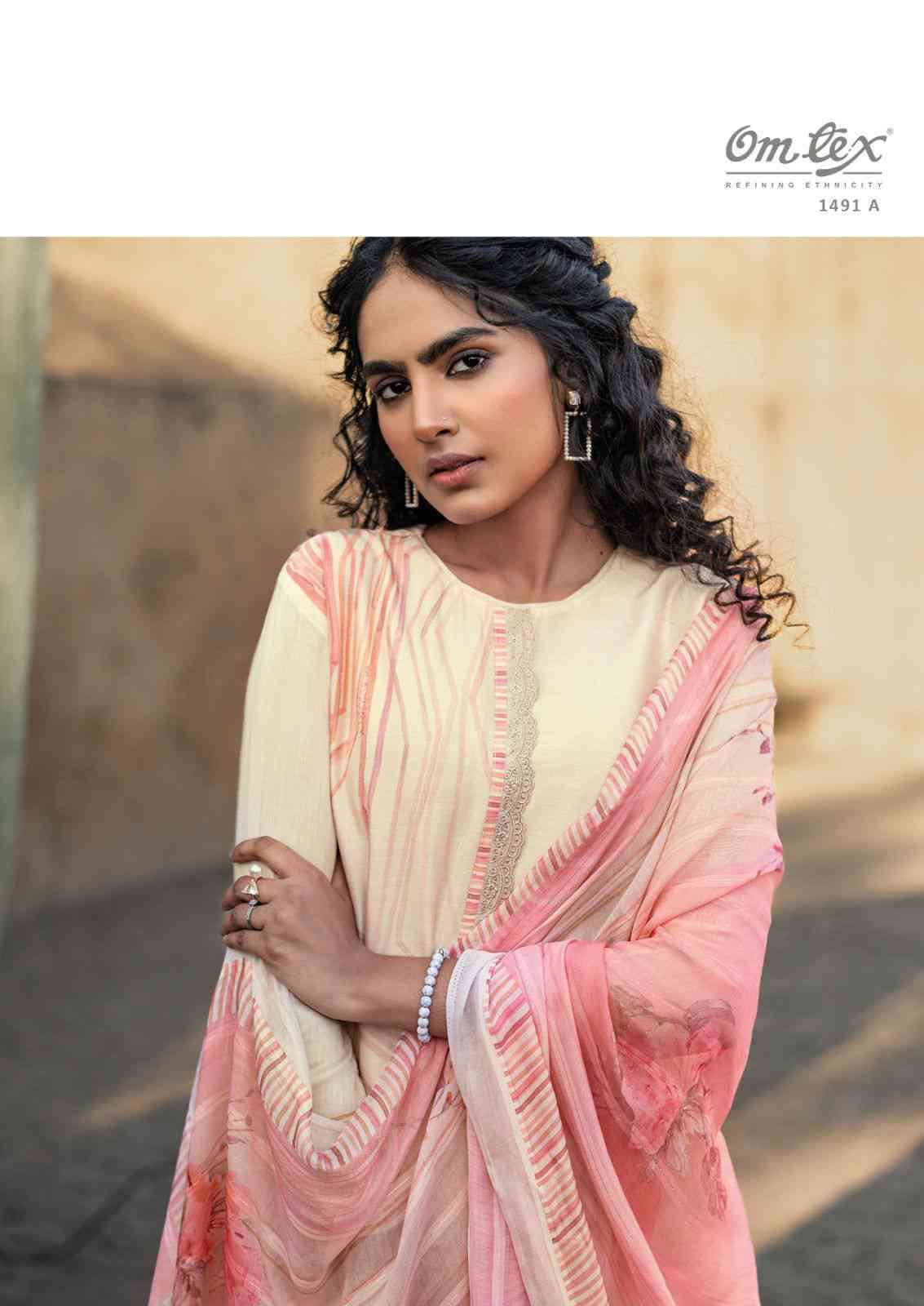Omtex Poorvi Pure Muslin Straight Suit Catalog Manufacturer
