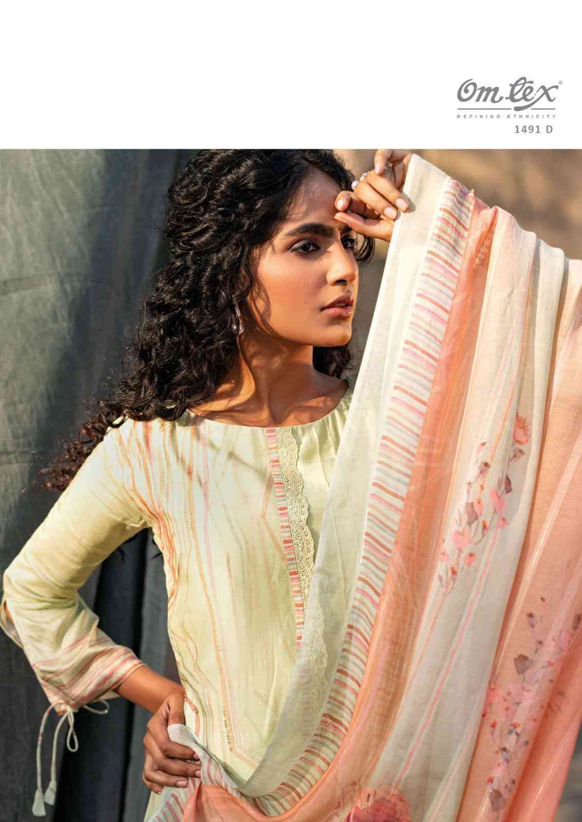 Omtex Poorvi Pure Muslin Straight Suit Catalog Manufacturer
