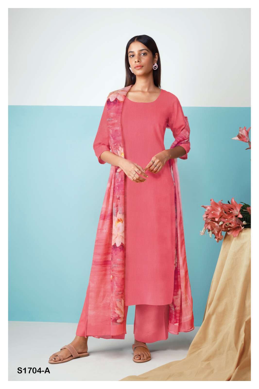 Ganga Ora 1704 Fancy Cotton Salwar Kameez Catalog Dealer