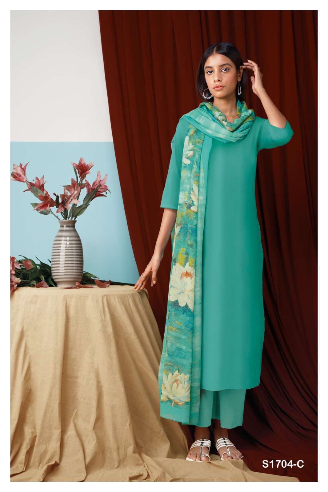 Ganga Ora 1704 Fancy Cotton Salwar Kameez Catalog Dealer