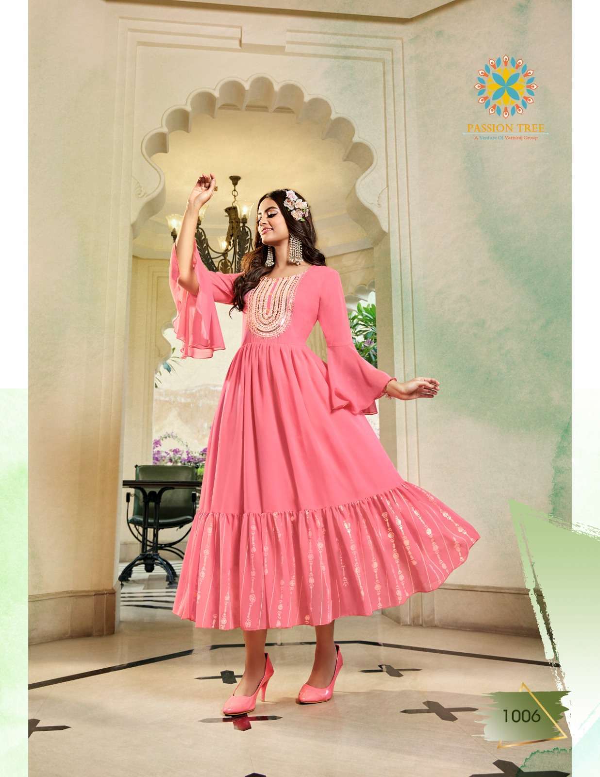 Passion Tree Flair Glory Vol 1 Designer Flair Kurti Gown Catalog Dealers