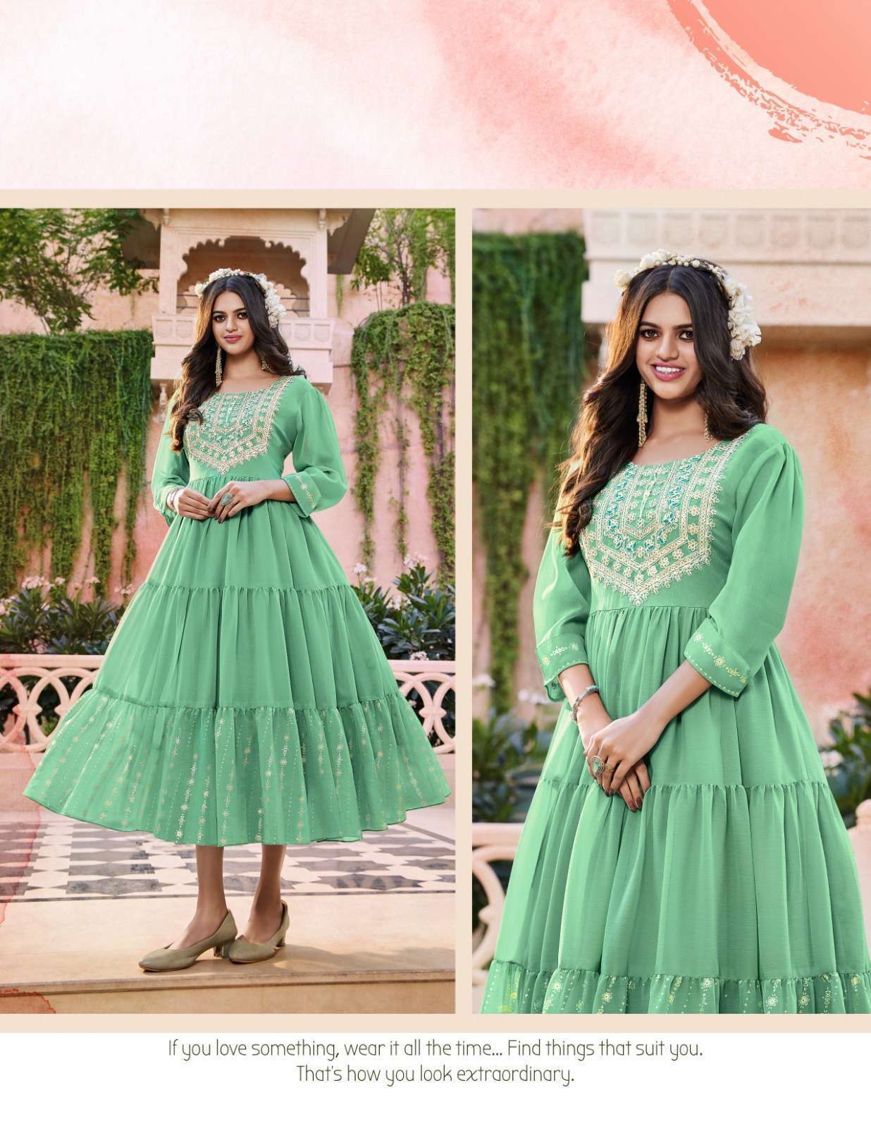 Passion Tree Flair Glory Vol 1 Designer Flair Kurti Gown Catalog Dealers