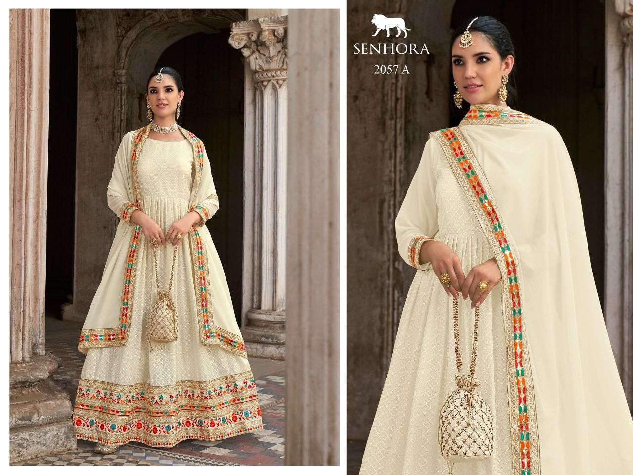 Senhora Chamar 2057 Colors Party Wear Anarkali Designer Dress Wholesaler