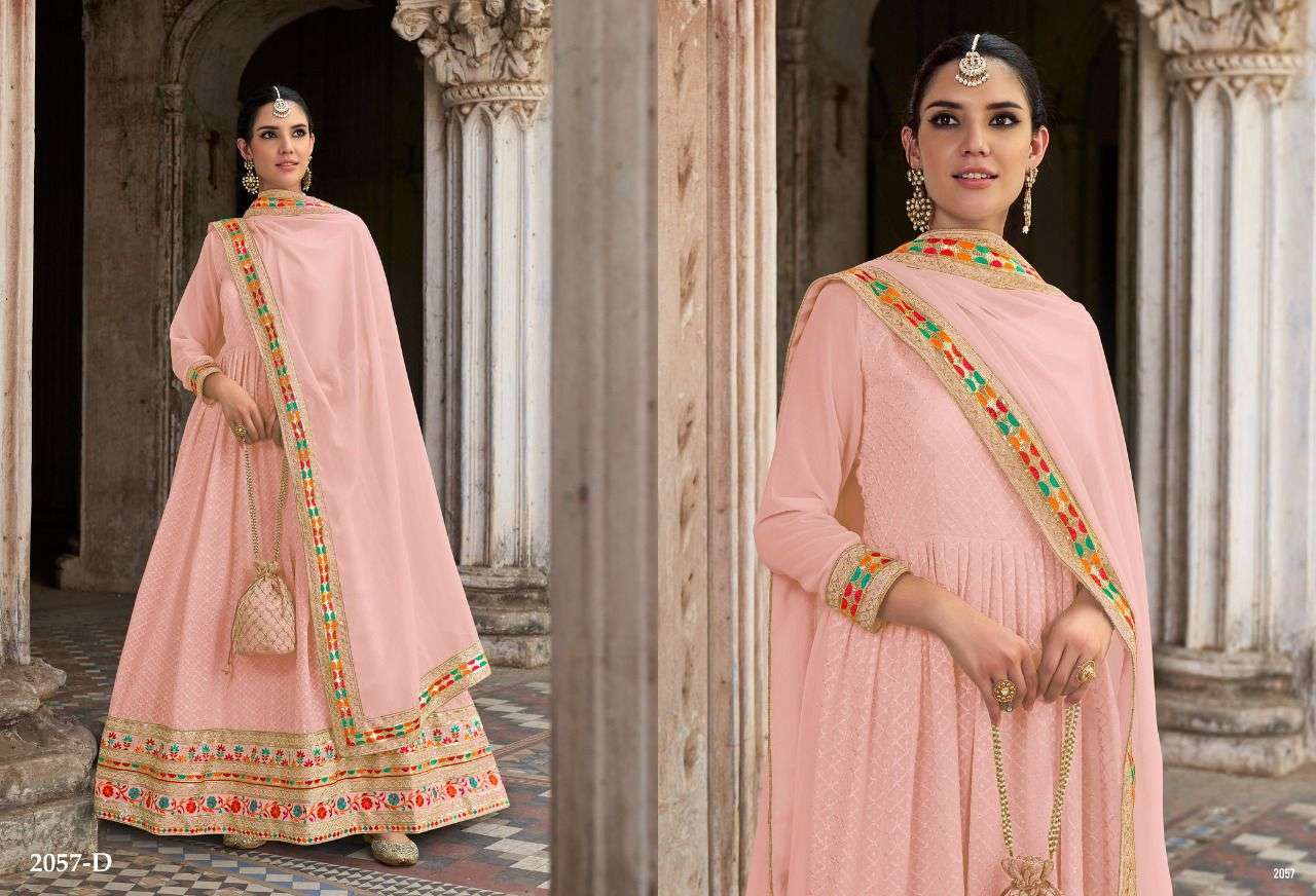 Senhora Chamar 2057 Colors Party Wear Anarkali Designer Dress Wholesaler
