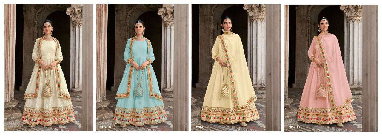 Senhora Chamar 2057 Colors Party Wear Anarkali Designer Dress Wholesaler