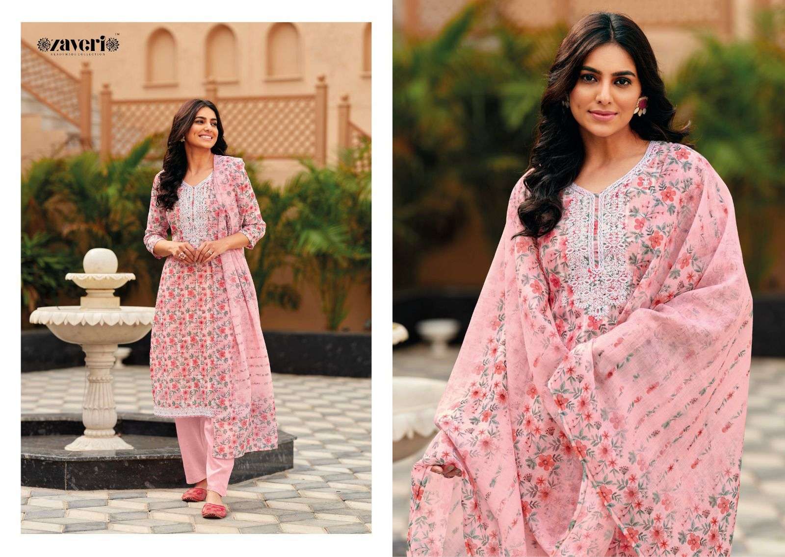 Zaveri By Unicorn Embroidery Work Kurtis Catalog Set Exporter