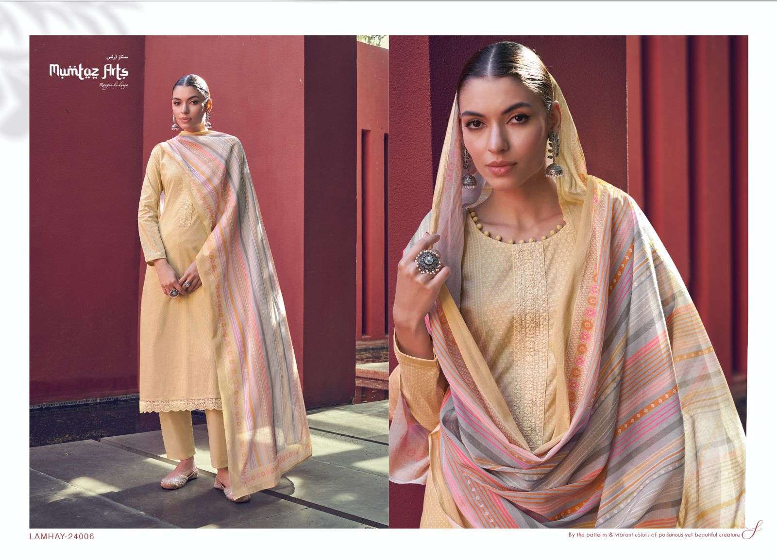 Mumtaz Arts Pastels Lawn Cotton Wholesale Fancy Salwar Suit Catalog