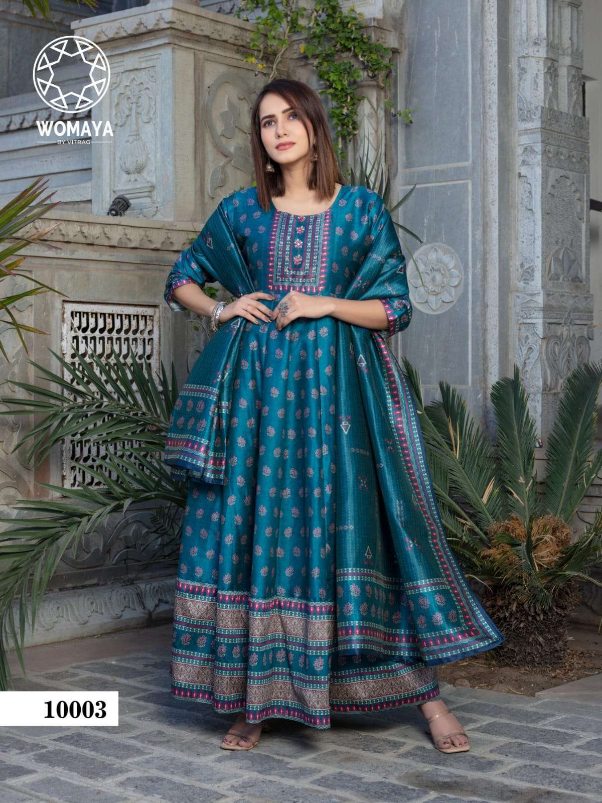 FANCY PATOLA SILK PRINTED GOWN 303
